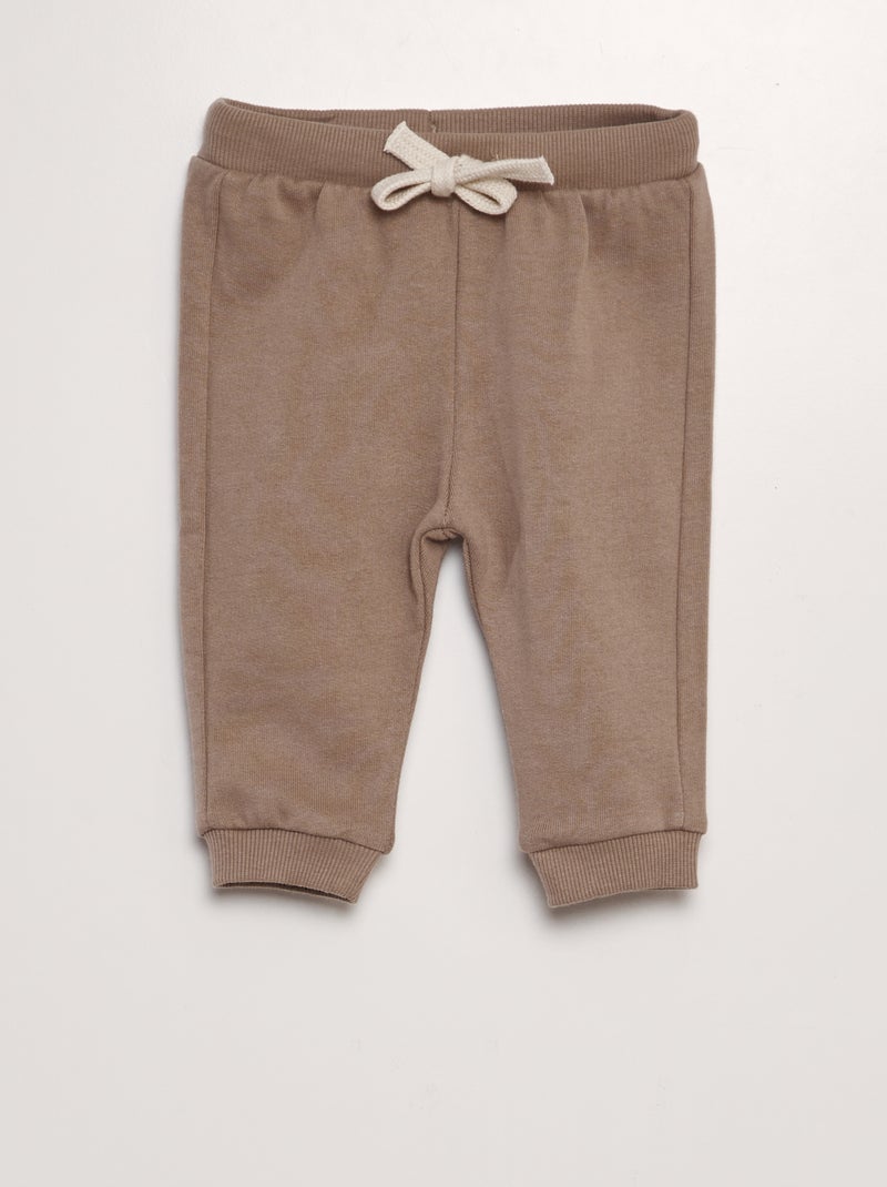 Lot de 3 joggings unis Beige - Kiabi