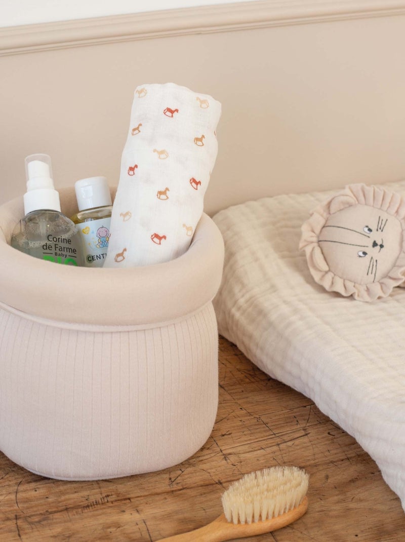 Lot de 3 langes bébé Beige - Kiabi