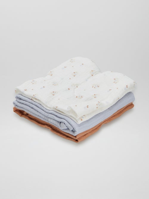 Lot de 3 langes - Kiabi