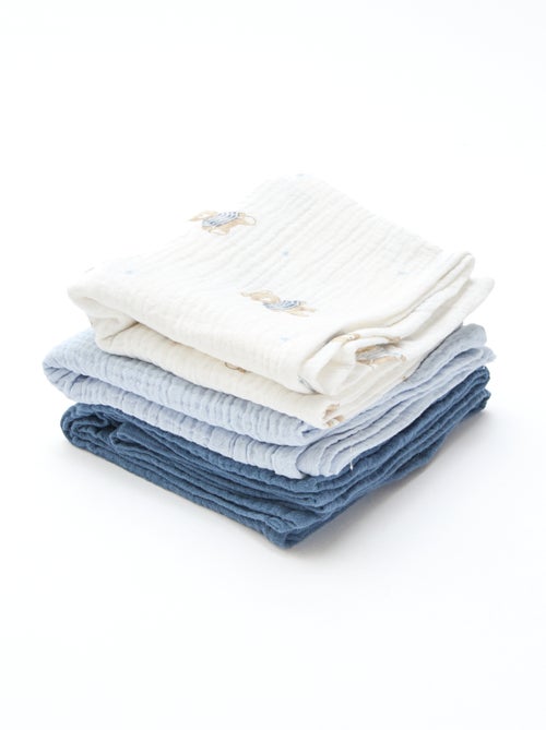 Lot de 3 langes en coton - Kiabi