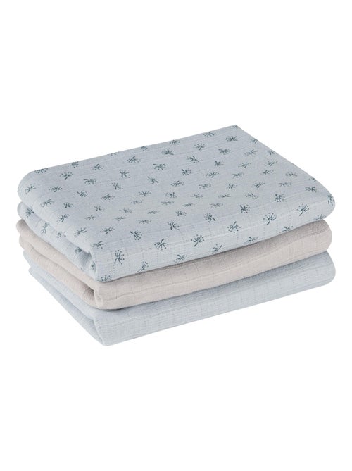 Lot de 3 langes en coton bio - ROBA 'Lil planet' - Kiabi