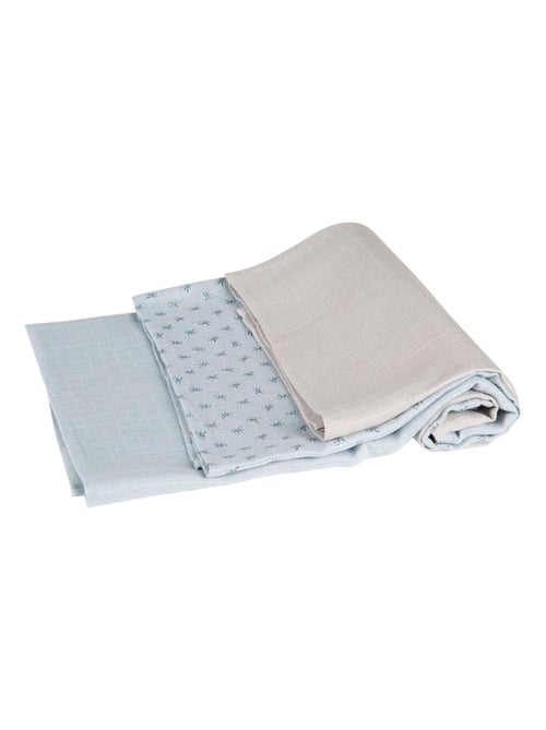 Lot de 3 langes en coton bio - ROBA 'Lil planet' - Kiabi