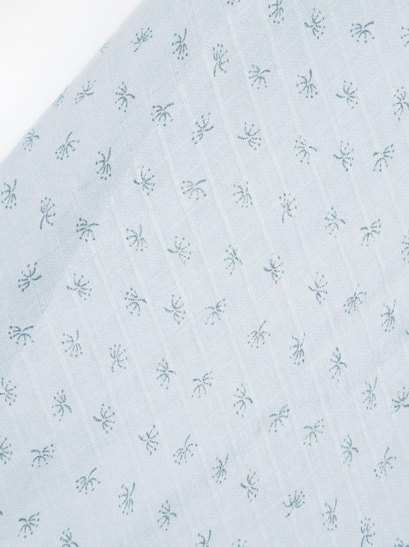 Lot de 3 langes en coton bio - ROBA 'Lil planet' Bleu clair - Kiabi