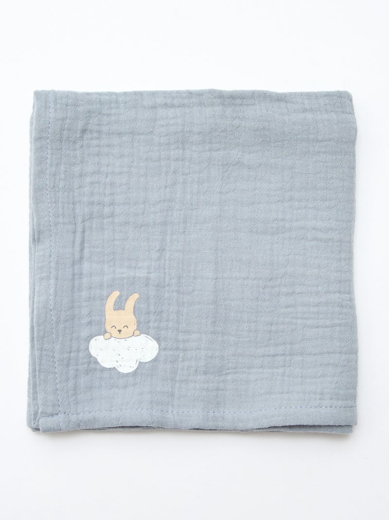 Lot de 3 langes en gaze de coton Blanc - Kiabi