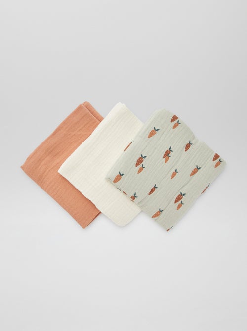 Lot de 3 langes - Kiabi