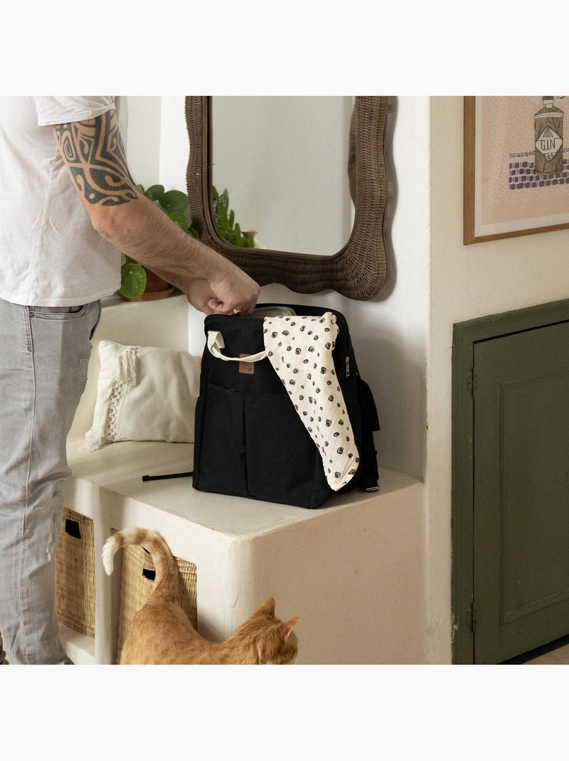 Lot de 3 langes motif léopard Beige - Kiabi