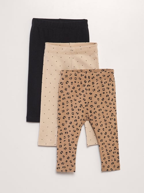 Lot de 3 leggings en jersey - Kiabi