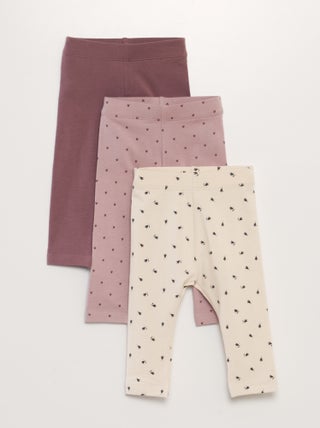 Lot de 3 leggings en jersey