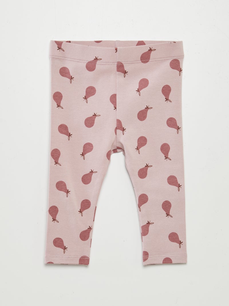 Lot de 3 leggings longs Violet - Kiabi