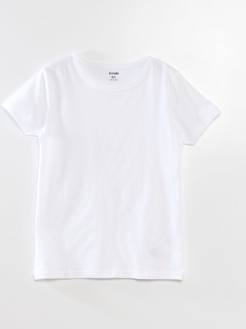 Lot de 3 maillots de corps blanc - Kiabi