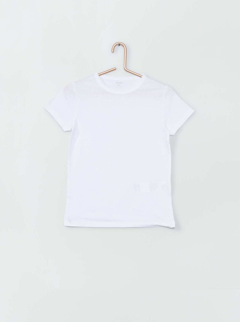 Lot de 3 maillots de corps blanc - Kiabi