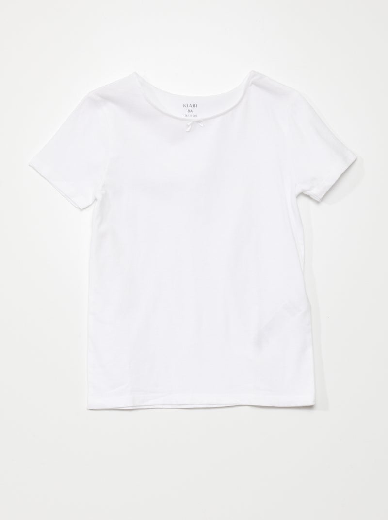 Lot de 3 maillots de corps en coton Blanc - Kiabi