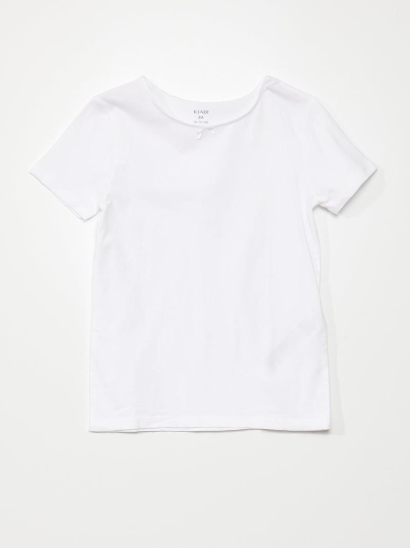 Lot de 3 maillots de corps en coton Blanc - Kiabi