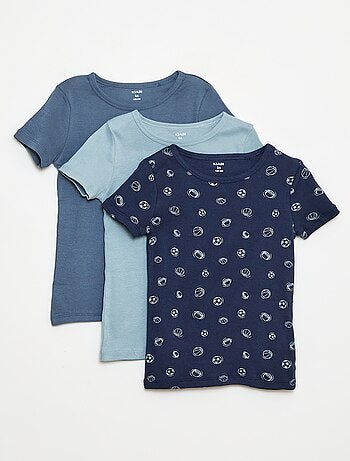 Lot de 3 maillots de corps manches courtes