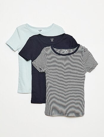 Lot de 3 maillots de corps manches courtes