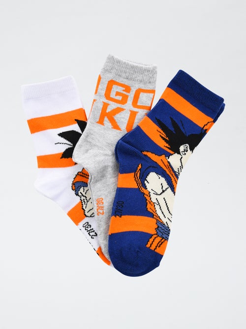 Lot de 3 paires de chaussette 'Dragonball' en coton - Kiabi