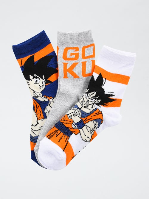 Lot de 3 paires de chaussette 'Dragonball' en coton - Kiabi