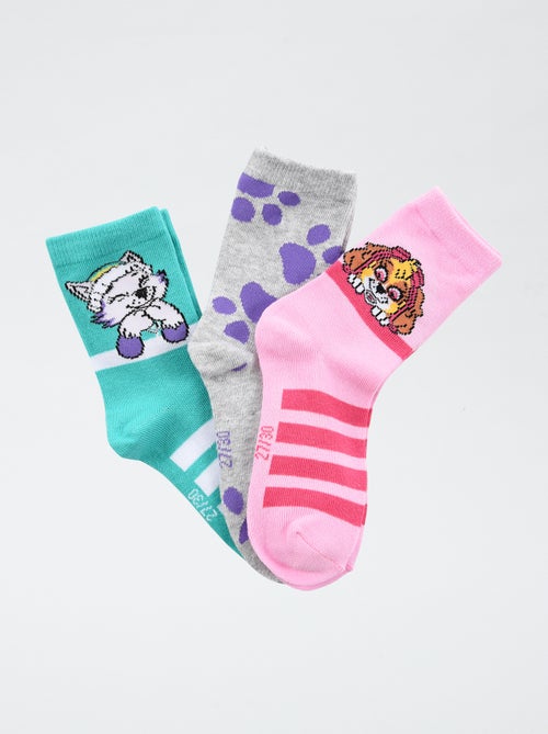 Lot de 3 paires de chaussette 'Pat patrouille' en coton - Kiabi