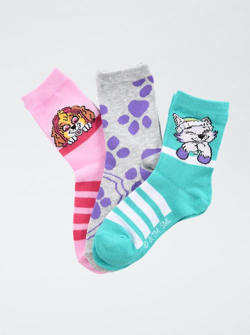 Lot de 3 paires de chaussette 'Pat patrouille' en coton - Kiabi