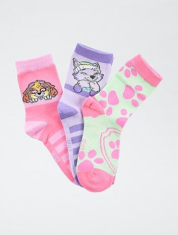 Lot de 3 paires de chaussette 'Patcpatrouille' en coton