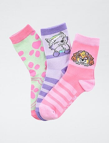 Lot de 3 paires de chaussette 'Patcpatrouille' en coton