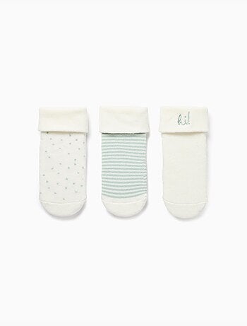 Lot de 3 paires de chaussettes à tige pliée