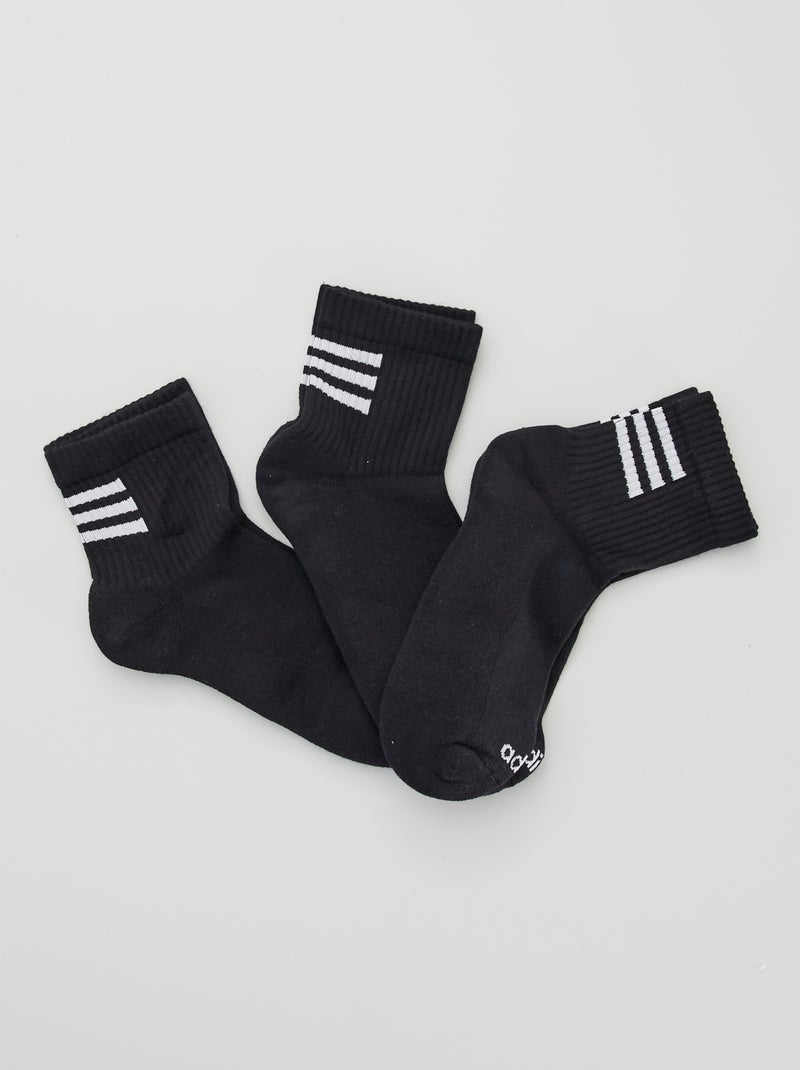 Lot de 3 paires de chaussettes 'adidas' noir - Kiabi