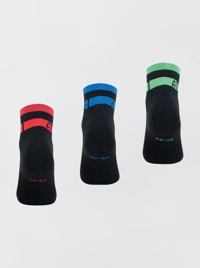 Lot de 3 paires de chaussettes 'Athena' Noir - Kiabi