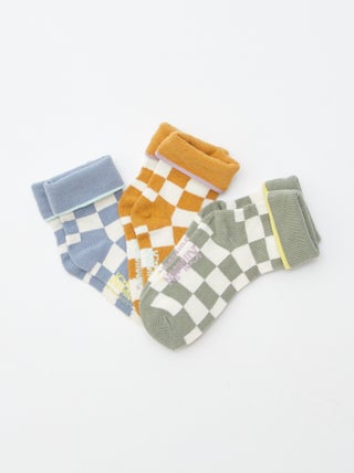 Lot de 3 paires de chaussettes avec revers - Kitchoun
