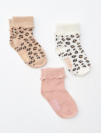 Lot de 3 paires de chaussettes avec revers - Kitchoun