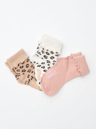 Lot de 3 paires de chaussettes avec revers - Kitchoun