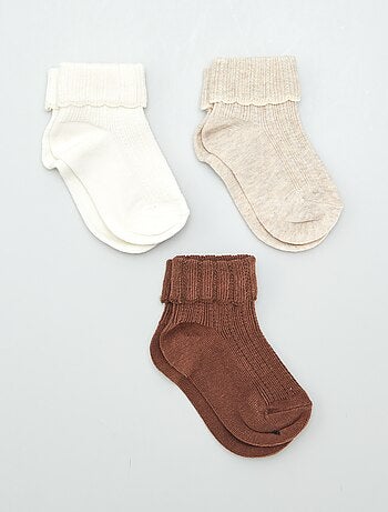 Lot de 3 paires de chaussettes bébé