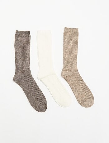 Lot de 3 paires de chaussettes chaudes