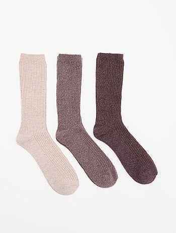 Lot de 3 paires de chaussettes chaudes
