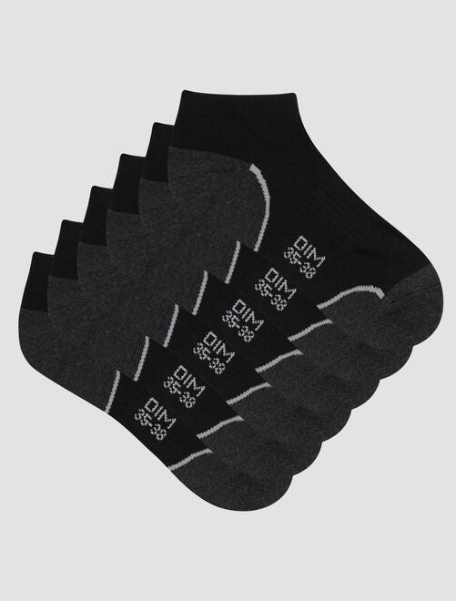 Lot de 3 paires de chaussettes courtes 'Dim' - Kiabi