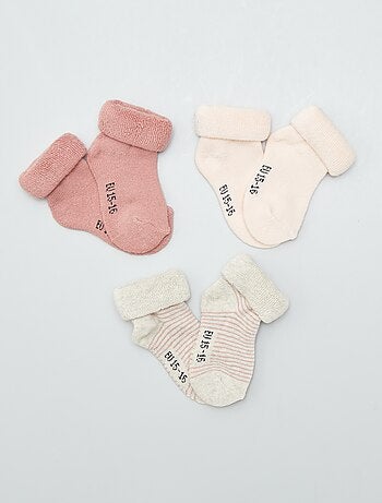 Lot de 3 paires de chaussettes de naissance