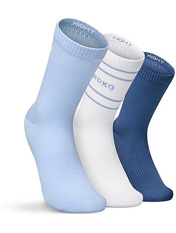 Lot de 3 paires de chaussettes de tennis mi-mollet tennis homme et femme 3motion