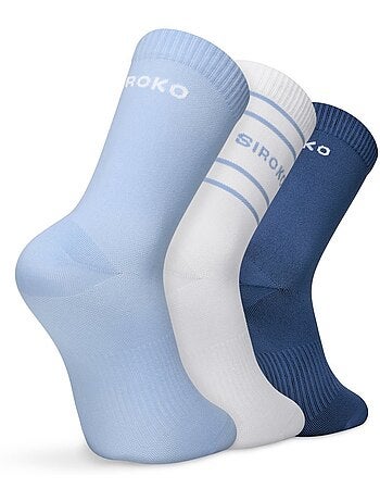 Lot de 3 paires de chaussettes de tennis mi-mollet tennis homme et femme 3motion