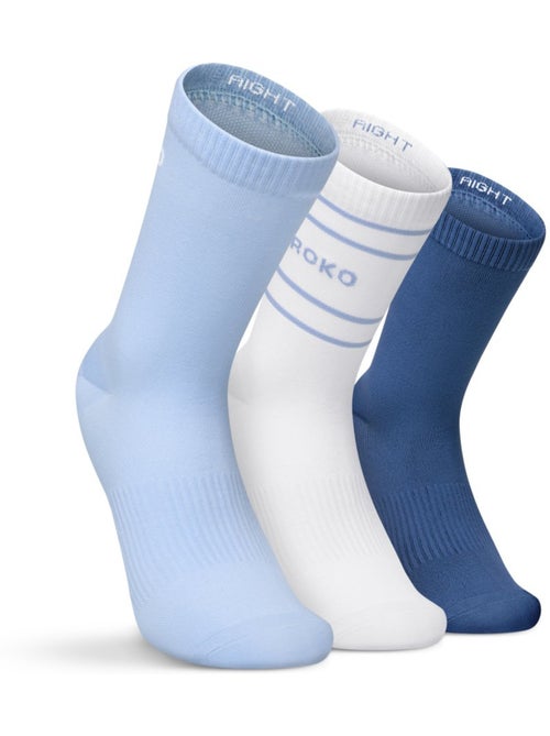Lot de 3 paires de chaussettes de tennis mi-mollet tennis homme et femme 3motion - Kiabi