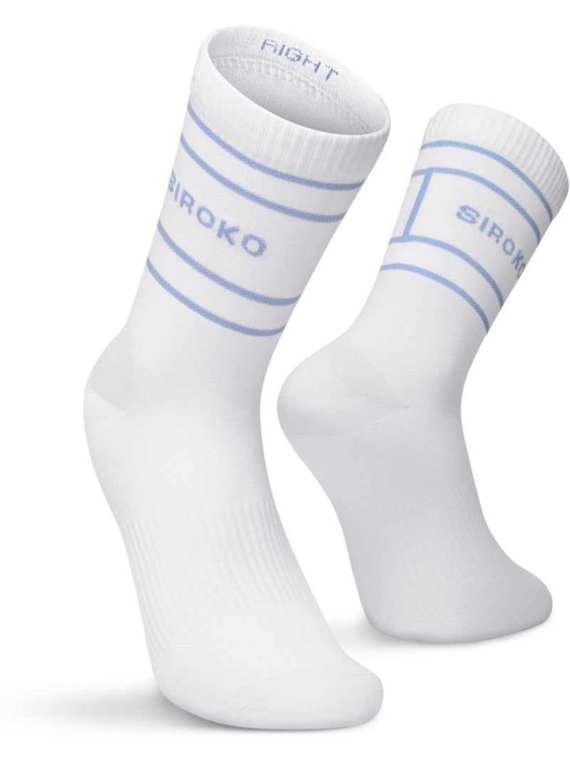 Lot de 3 paires de chaussettes de tennis mi-mollet tennis homme et femme 3motion Bleu - Kiabi