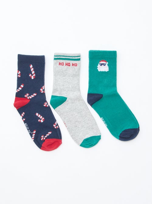 Lot de 3 paires de chaussettes de tennis - Kiabi