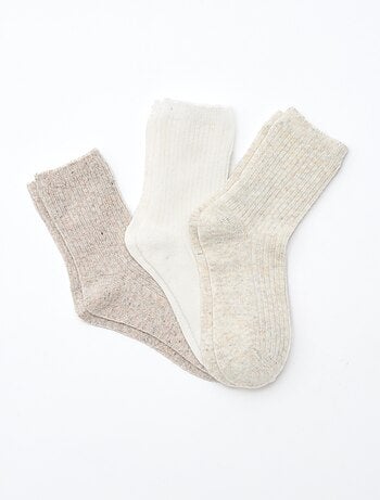 Lot de 3 paires de chaussettes en coton