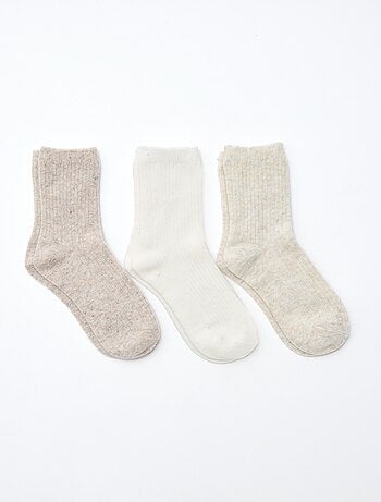 Lot de 3 paires de chaussettes en coton