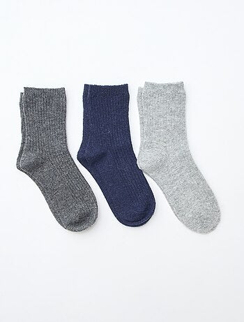 Lot de 3 paires de chaussettes en coton