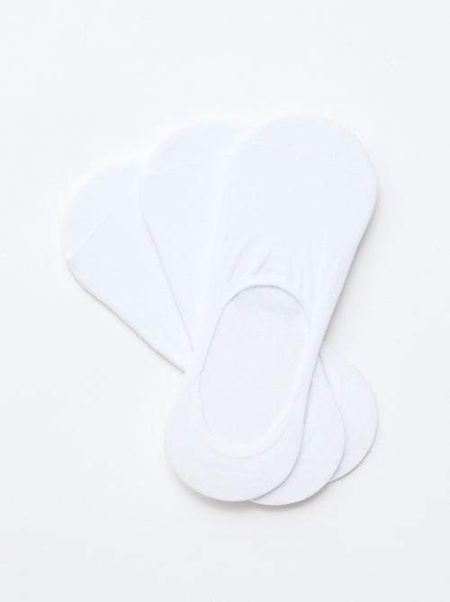 Lot de 3 paires de chaussettes en coton uni - Kiabi