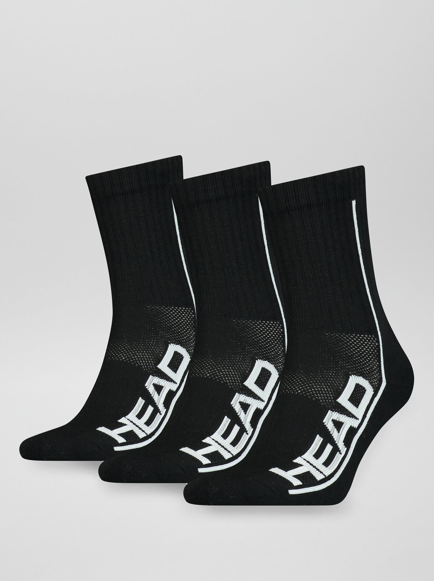Lot De 18 Paires Chaussettes Sport HEAD – Taille 35-42 – Noir/gris/bleu – Neuf Avec étiquettes