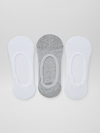 Lot de 3 paires de chaussettes invisibles