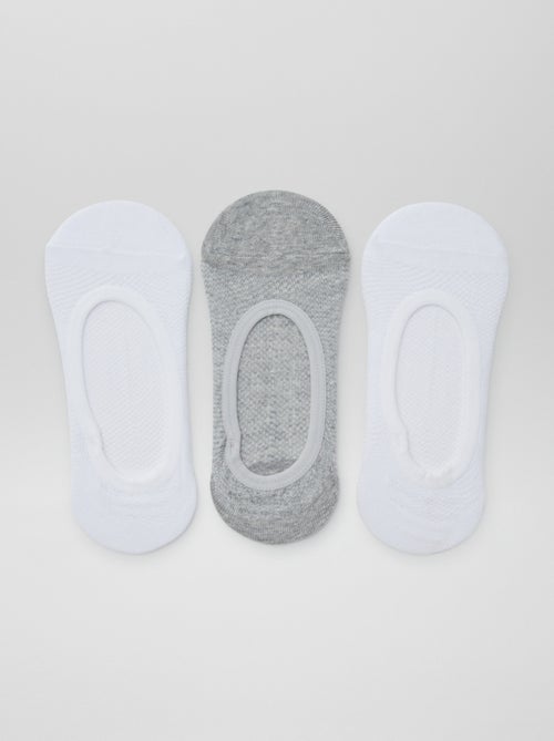 Lot de 3 paires de chaussettes invisibles - Kiabi