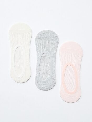 Lot de 3 paires de chaussettes invisibles
