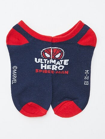 Lot de 3 paires de chaussettes invisibles 'Spider Man' 'Marvel'